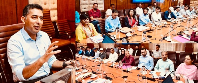 ' Shahid Iqbal chairs meeting on Sports Infrastructure and District Action Plan'